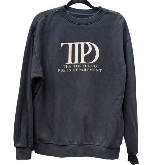 Taylor Swift Tops - Taylor Swift Official The Tortured Poets Department Sweatshirt Medium Black‎